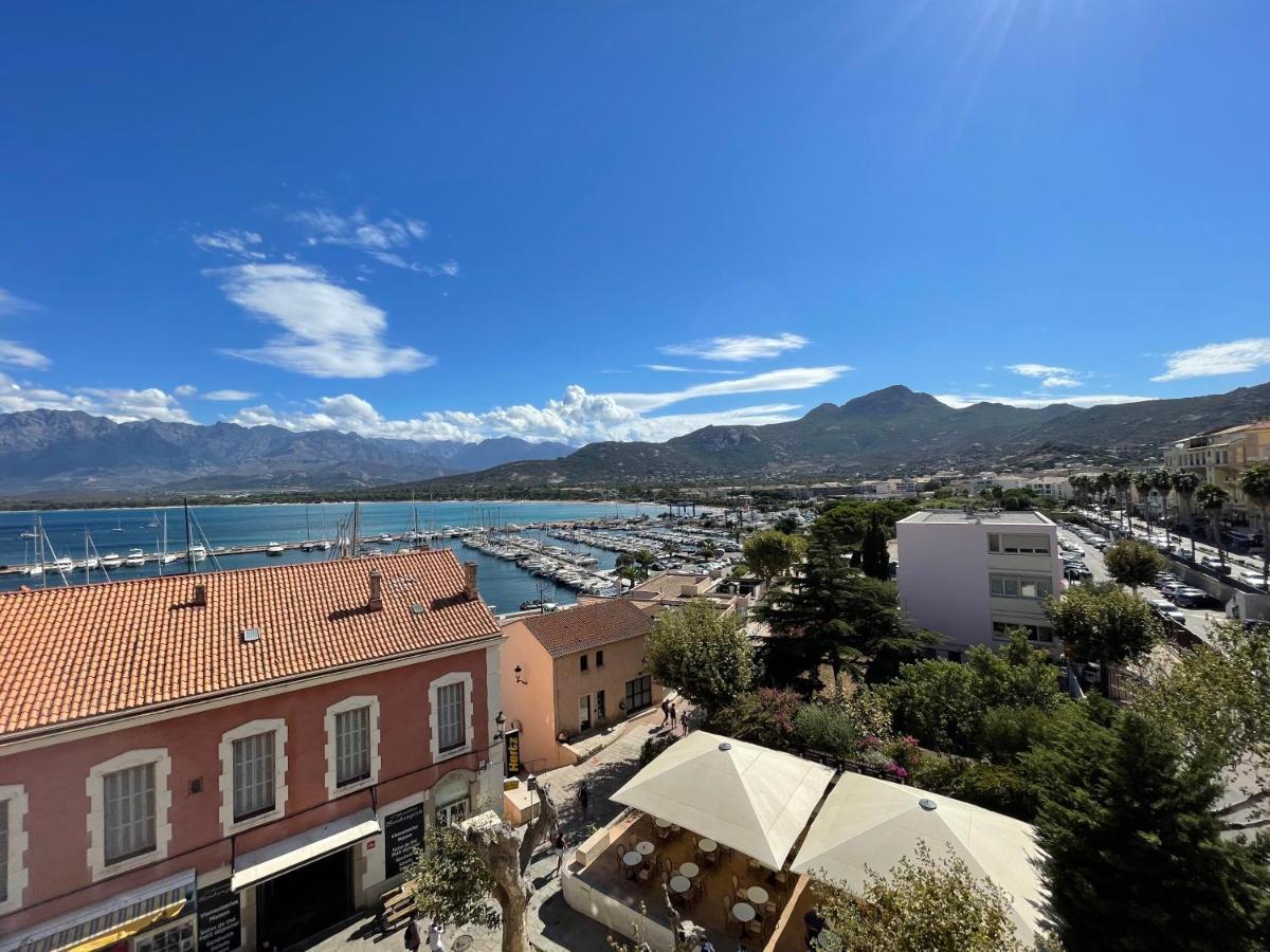 Calvi T2 Climatise, Wifi, Centre-Ville, A Proximite Plage, Commerces, Taxi & Gare, Vue Plage & Montagne المظهر الخارجي الصورة